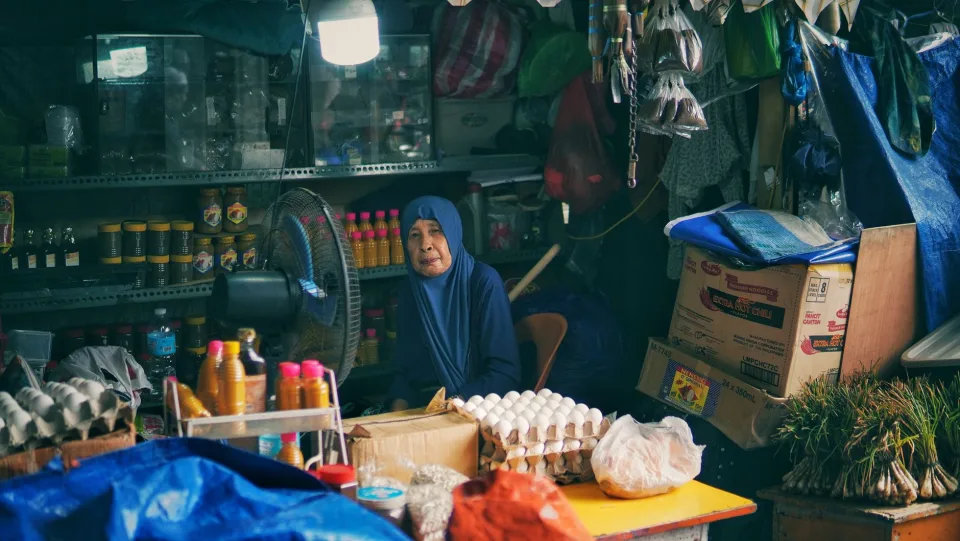 Quầy rau củ quả tươi